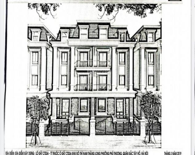 Cho thuê Shophouse Sunshine Riverside Tây Hồ, DT 150m2,