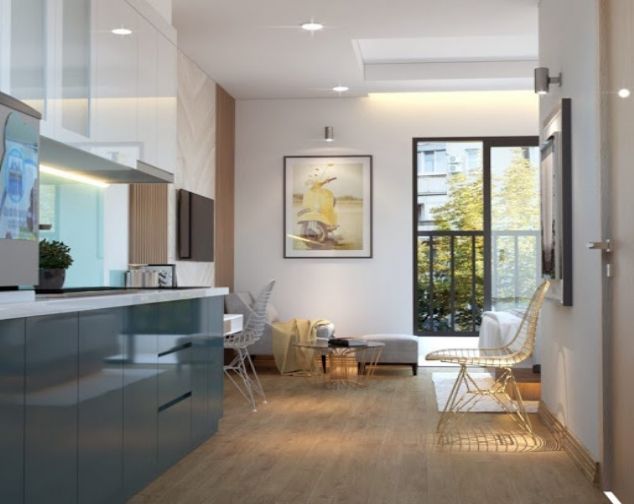 cho thuê Studio 28m2, nội thất cơ bản giá 6 triệu, full nội thất giá 7.5tr tại Green Bay