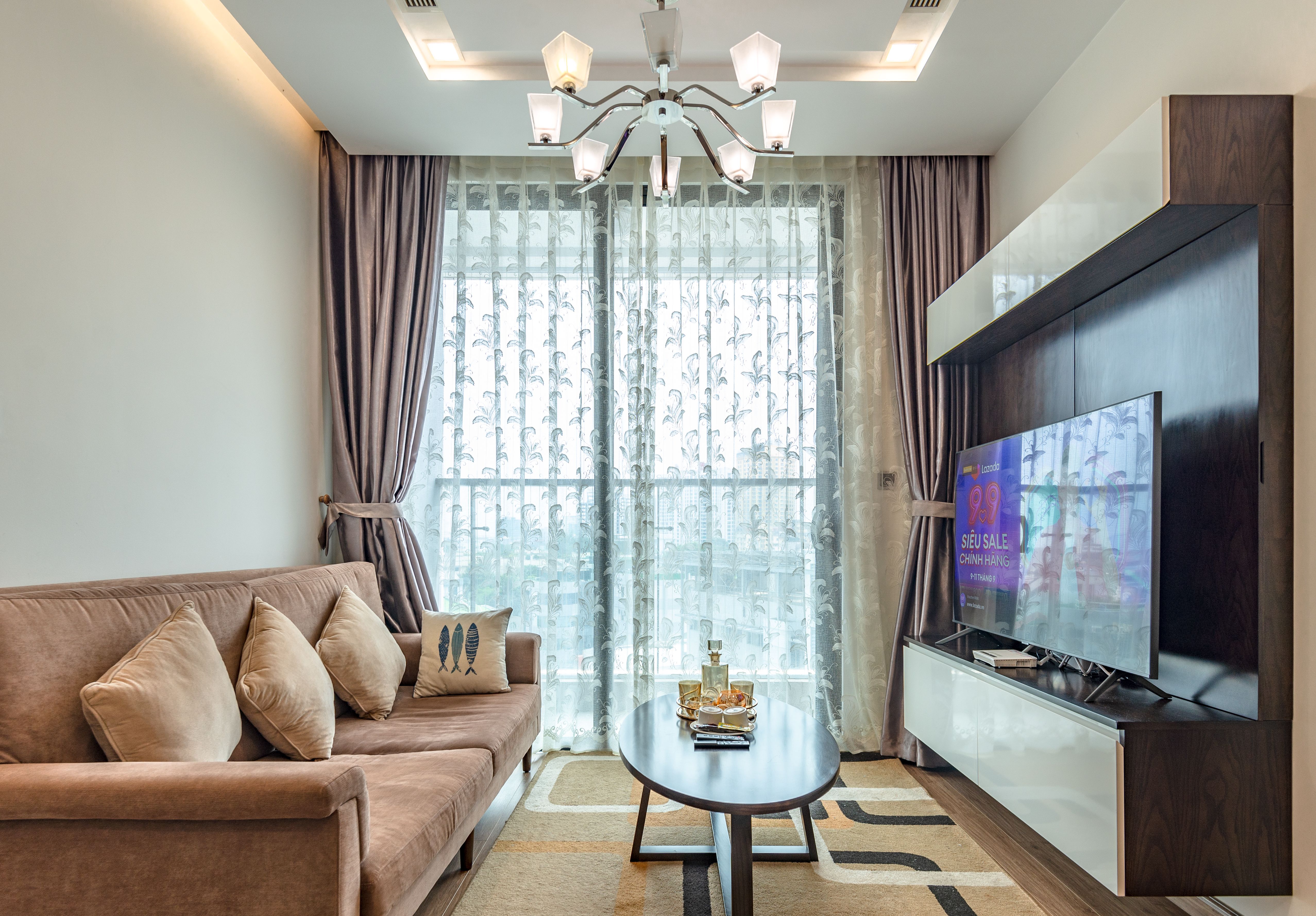 Cho thuê căn hộ 1 ngủ 1 vệ sinh 50m2 view Ngoại Giao Đoàn tại M1 Vinhomes Metropolis