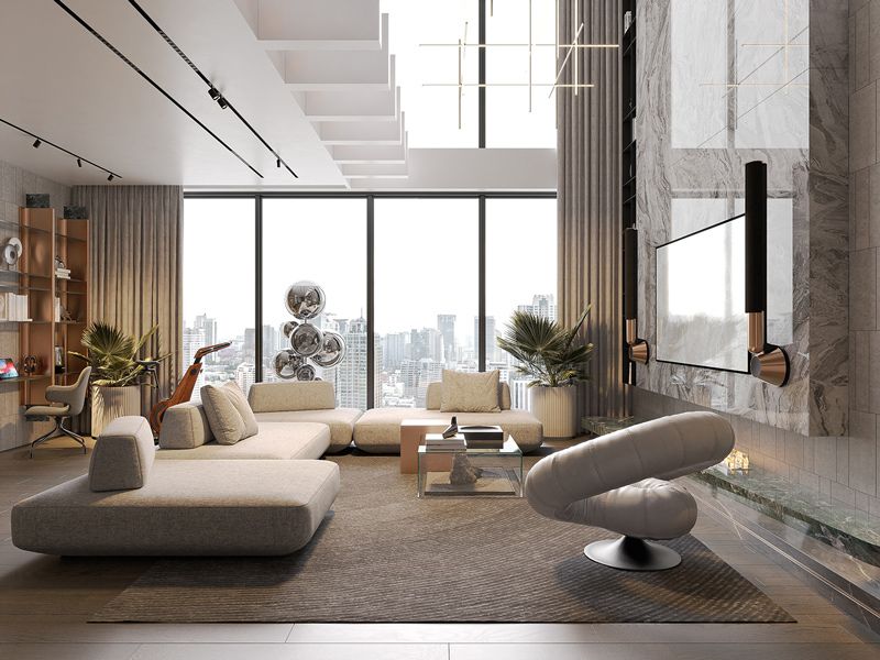 Bán Penthouse căn góc hướng Đông Bắc kính LowE view nhìn Panorama D’. Diamant Bleu Tân Hoàng Minh