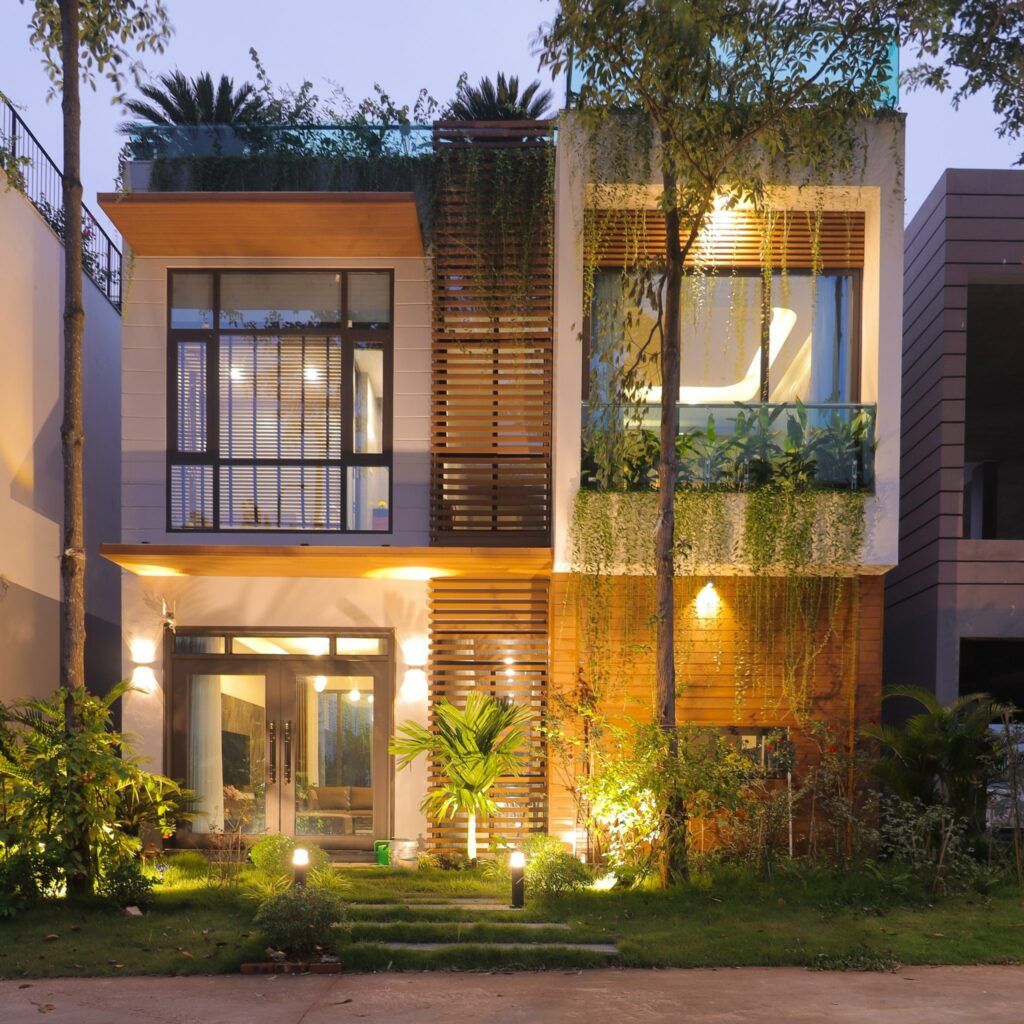 Bán liền kề hướng Bắc mặt đường nội khu 4 tầng hướng Bắc Flamingo Forest City Đông Anh