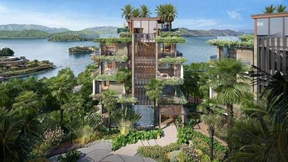 Bán biệt thự ven hồ hướng Đông Nam sân vườn riêng 3 tầng 1 tum Flamingo Forest City Đông Anh