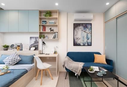 Bán chung cư Studio The London ban công Tây Nam nhìn công viên tầng trung Vinhomes Ocean Park 1
