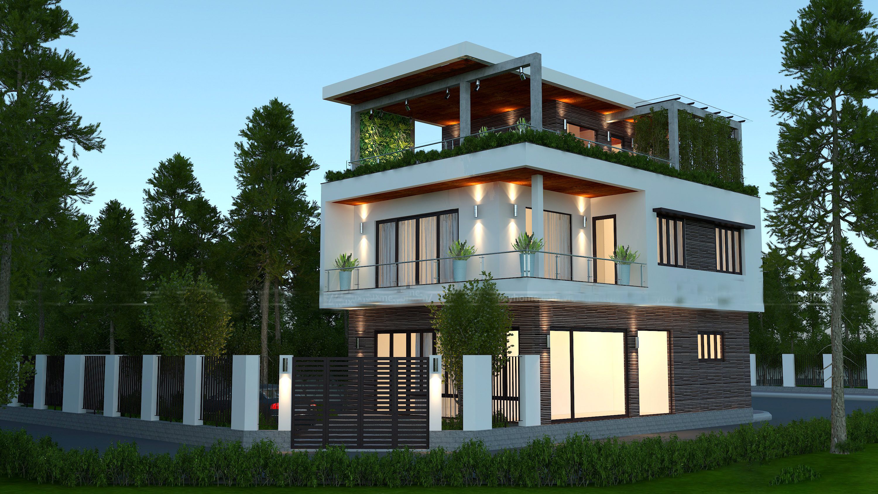 Cho thuê biệt thự đơn lập mặt tiền đẹp tại HUD Mê Linh Central