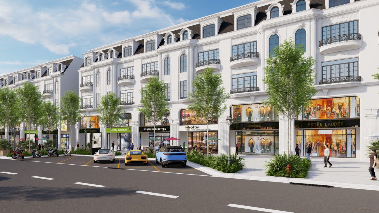 Bán shophouse Hoàng Gia 1 hướng Đông Bắc Hinode Royal Park - DT: 95m2 - MT: 10m