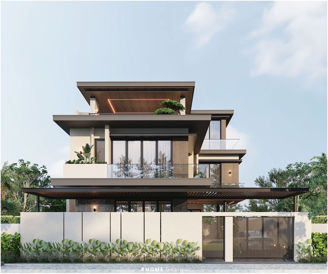 Bán căn góc biệt thự đơn lập hướng Tây Centerville Văn Giang bể bơi riêng hoàn thiện bên ngoài