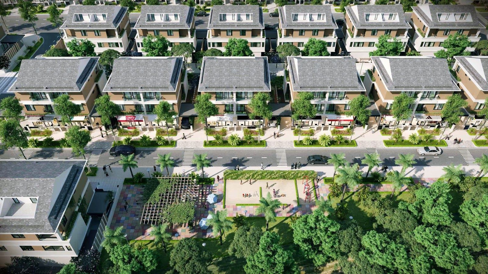 Cho thuê gấp biệt thự căn góc KĐT Dương Nội, hướng Tây, diện tích 341m2, nội thất hiện đại sang trọ