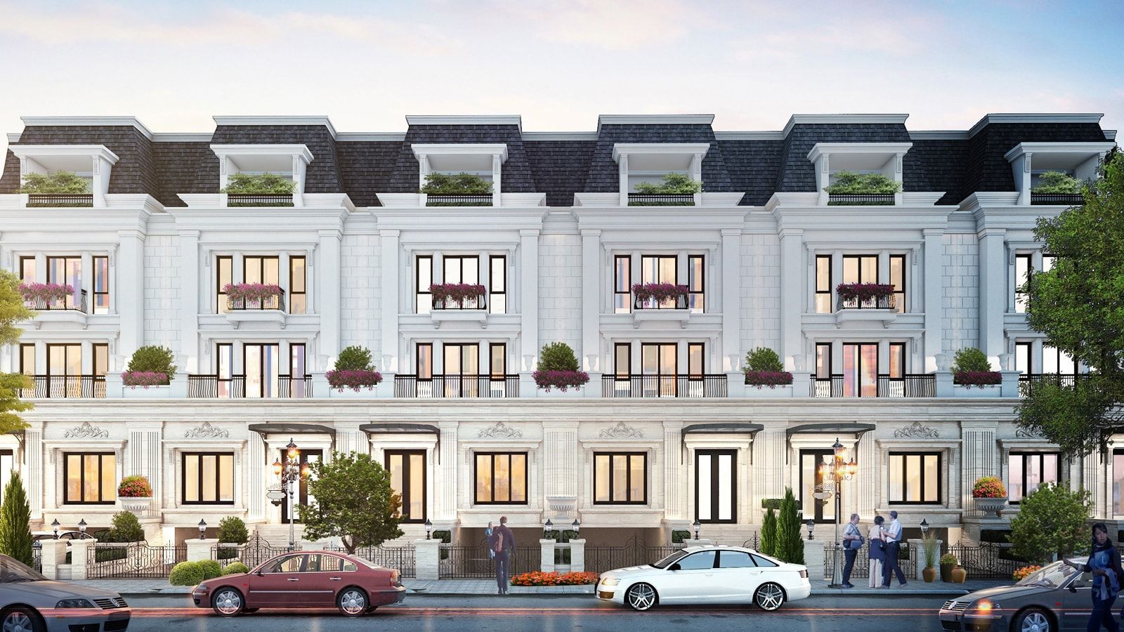 [HOT] Cho thuê phân khu Nguyệt Quế Vinhomes Star City hướng Đông Bắc - DT: 130m2/4 tầng 1 tum