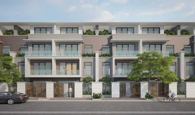 Cho thuê nhà liền kề The Diamond Park Mê Linh diện tích 120m2 hướng Đông full nội thất cao cấp