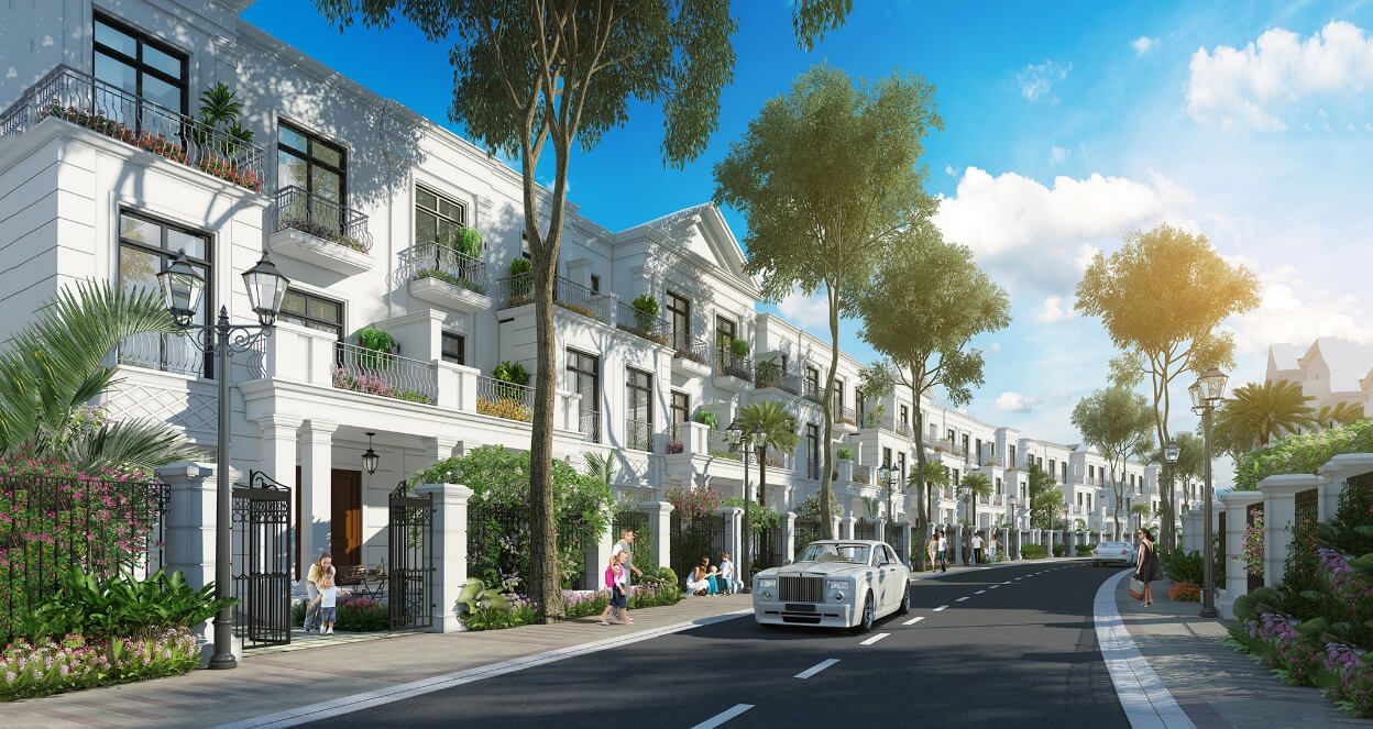 Cho thuê liền kề giá tốt, hướng chính Nam diện tích: 87m2 An Lạc Green Symphony đầy đủ nội thất