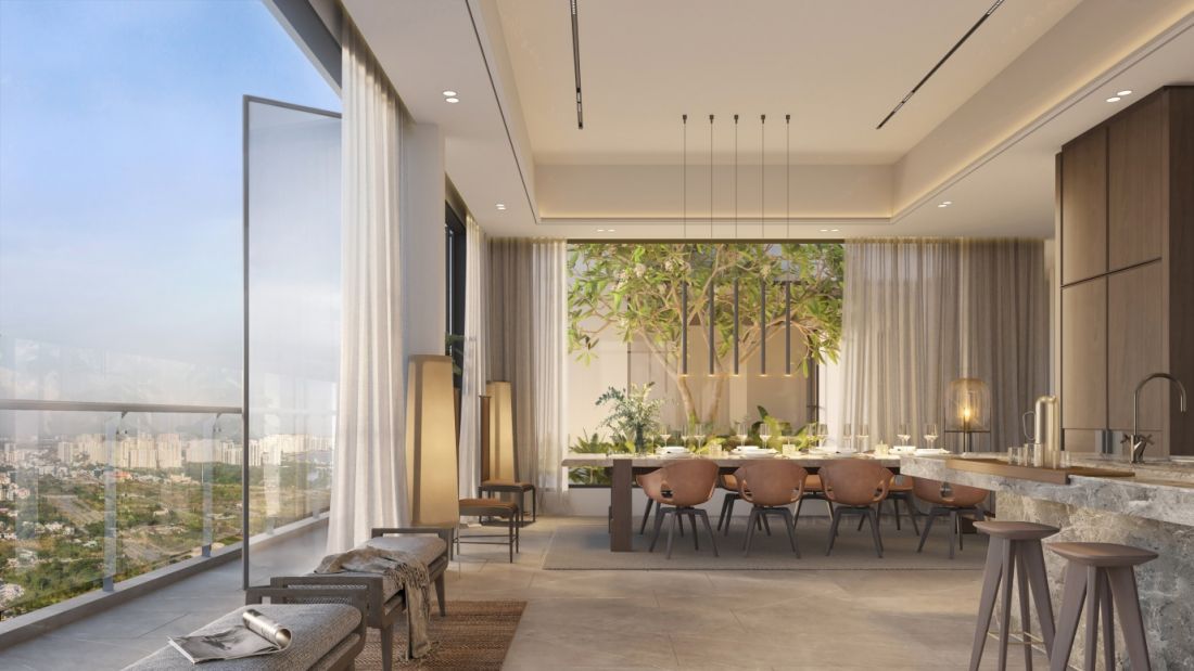 Bán chung cư 4 phòng ngủ diện tích rộng Tây Tứ Trạch tầng cao view Panorama Noble Crystal Tây Hồ