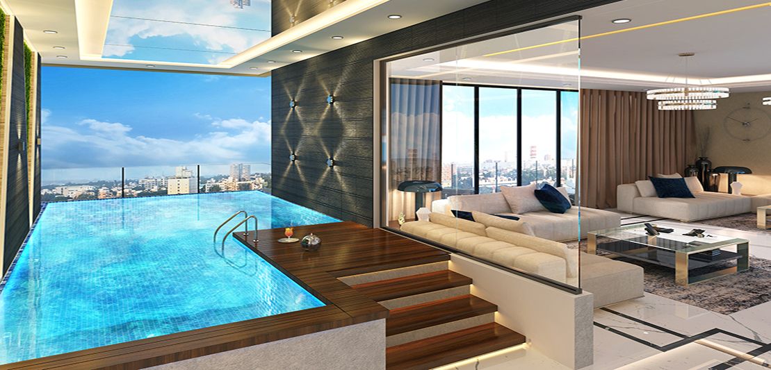 Mua căn góc Sky Villa hướng Tây Nam nội thất nhập khẩu có thang máy riêng Noble Crystal Long Biên