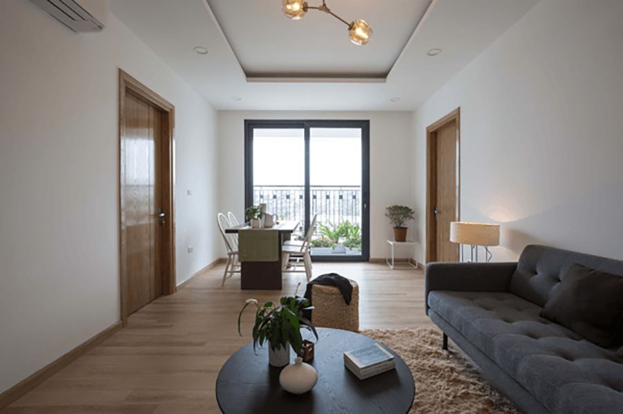 Bán chung cư 2 phòng ngủ hướng Bắc tầng trung view hồ nội khu Rose Valley Mê Linh giá tốt bàn giao