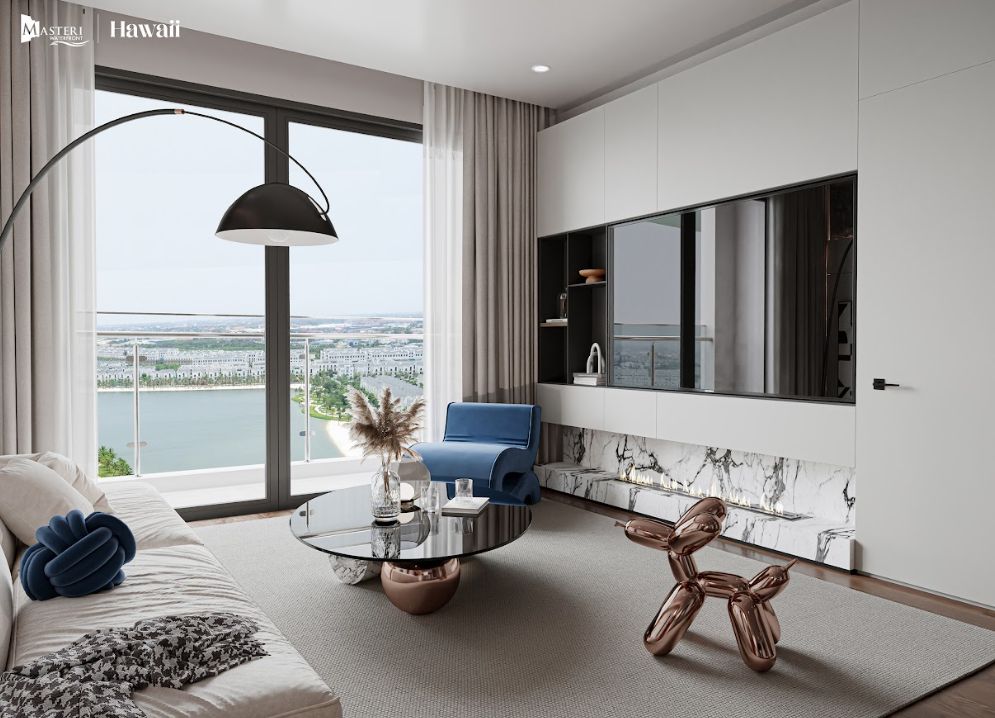 Bán chung cư 1 phòng ngủ hướng Đông Nam, tầng trung tòa M2 Miami Masteri Waterfront Ocean Park