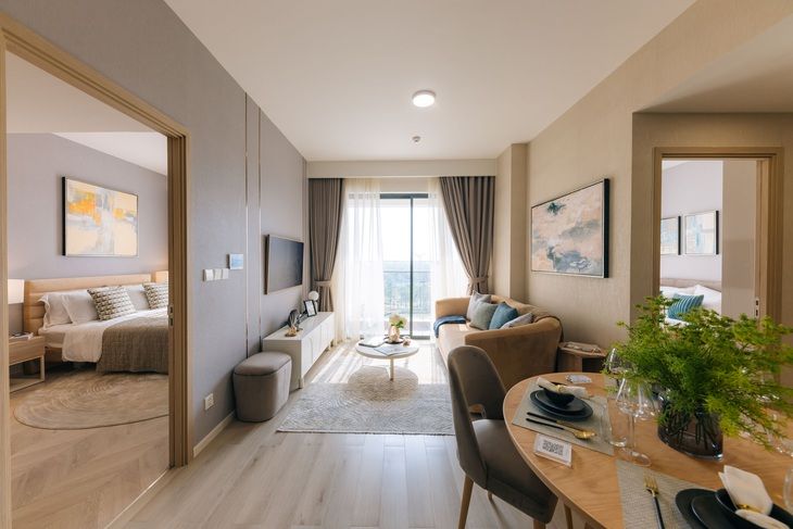 Bán căn hộ 2 phòng ngủ tầng trung hướng Đông ban công view nội khu Vinhomes King Park Bắc Ninh