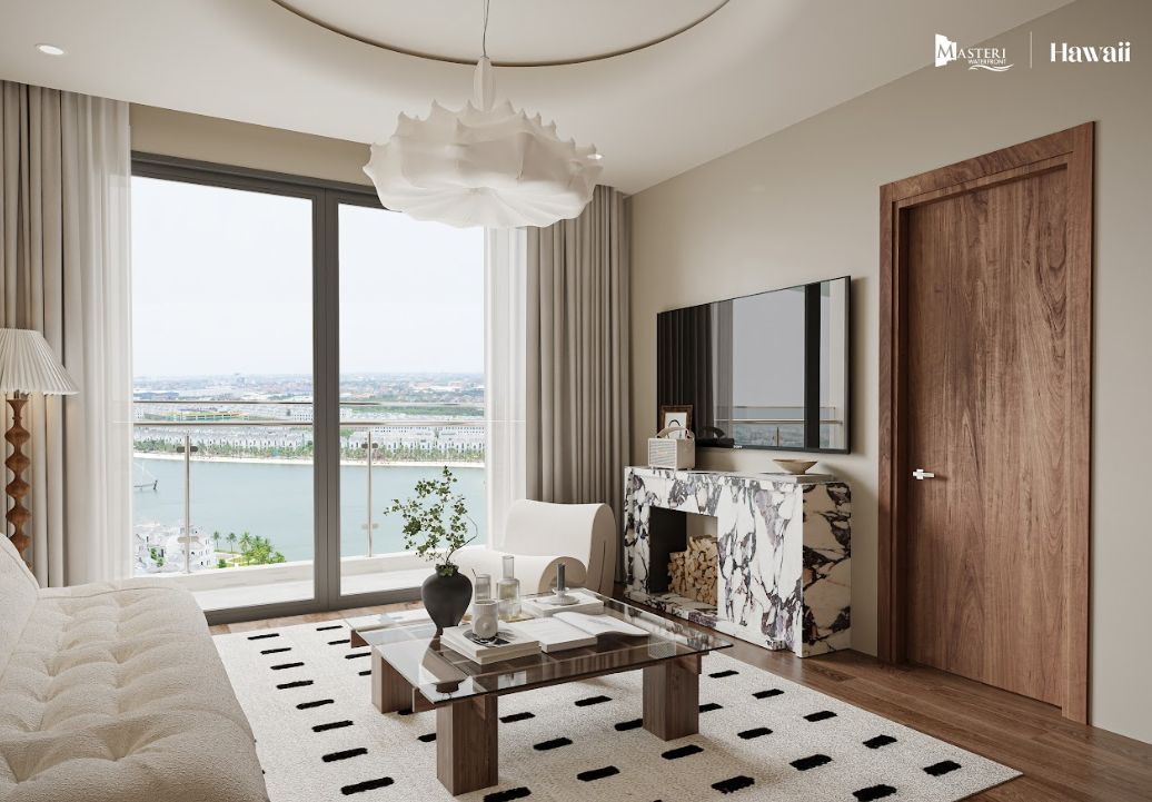 Cần bán căn hộ diện tích 61.2m2/2PN hướng Tây Bắc, view nội khu tòa H3 Hawaii Masteri Waterfront