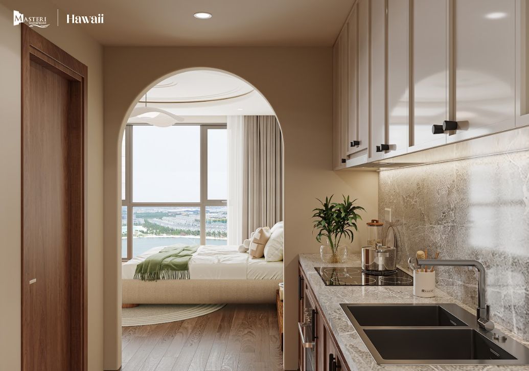 Bán chung cư diện tích 64.8m2/2PN hướng Đông tứ trạch view villa tòa H2 The Envy Masteri Waterfront