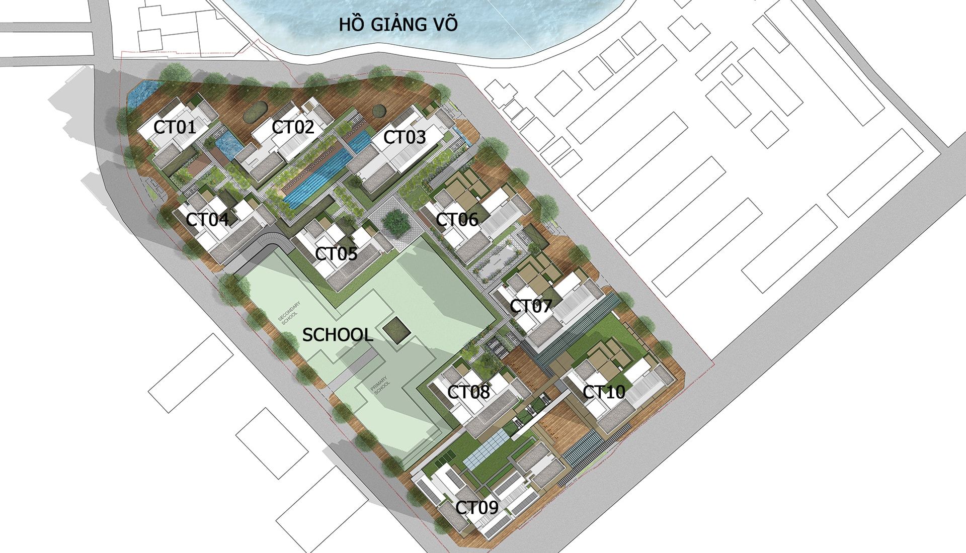Cho thuê căn hộ Vinhomes Giảng Võ, 2 PN, tầng trung, ban công Đông Nam