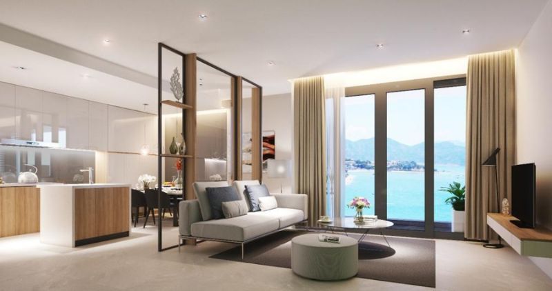 Bán căn góc 3 ngủ hướng Tây Bắc view biển diện tích 114m2 Meypearl Harmony Phú Quốc nội thất CĐT