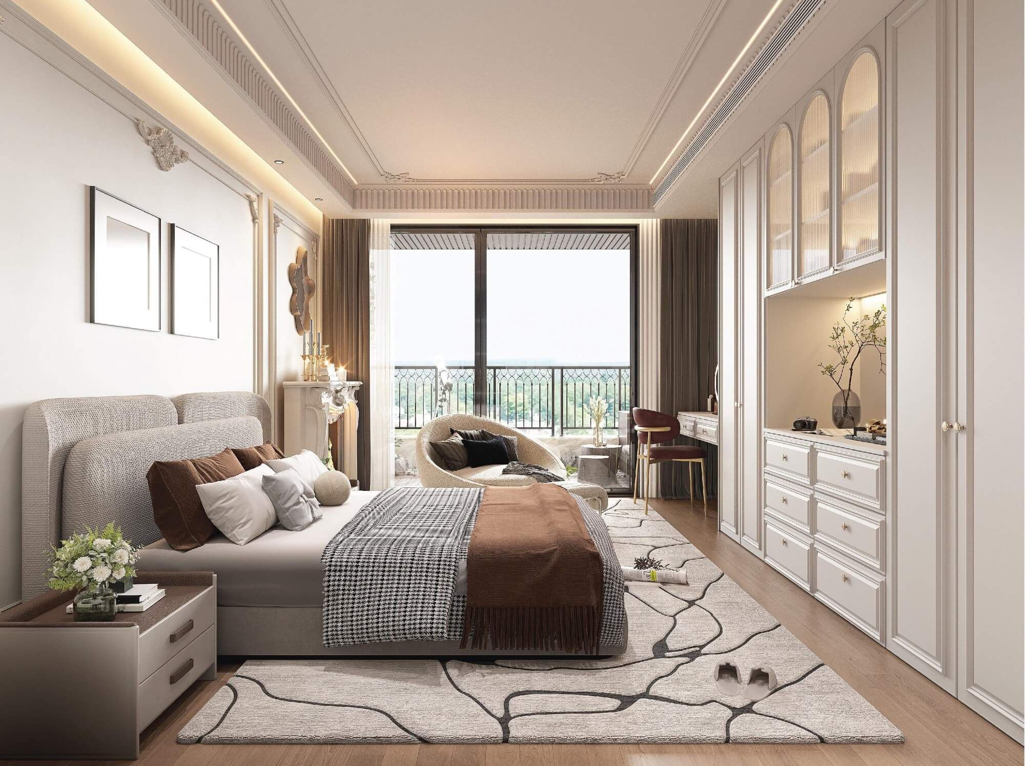 Bán căn hộ chung cư The Harbor Skyline Vũ Yên - 2 phòng ngủ Đông Bắc tầng trung view nội khu
