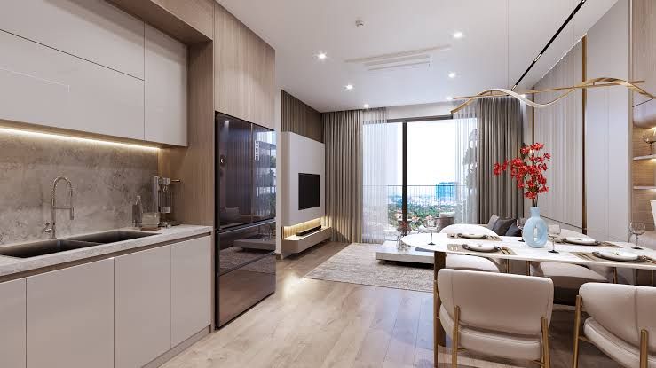 Bán chung cư 3 phòng ngủ Tây Nam nội thất cao cấp tầng trung view biển The Harbor Skyline Vũ Yên