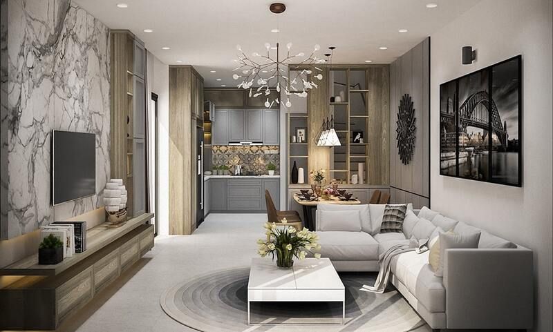 Cho thuê căn hộ 2PN Vinhomes Hạ Long Xanh - 55,5m2 - Nội thất cơ bản