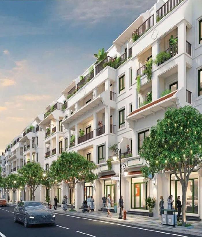 Bán nhà liền kề InterCentral Đông Anh hướng Tây vừa ở, vừa kinh doanh 4 tầng bàn giao mặt ngoài