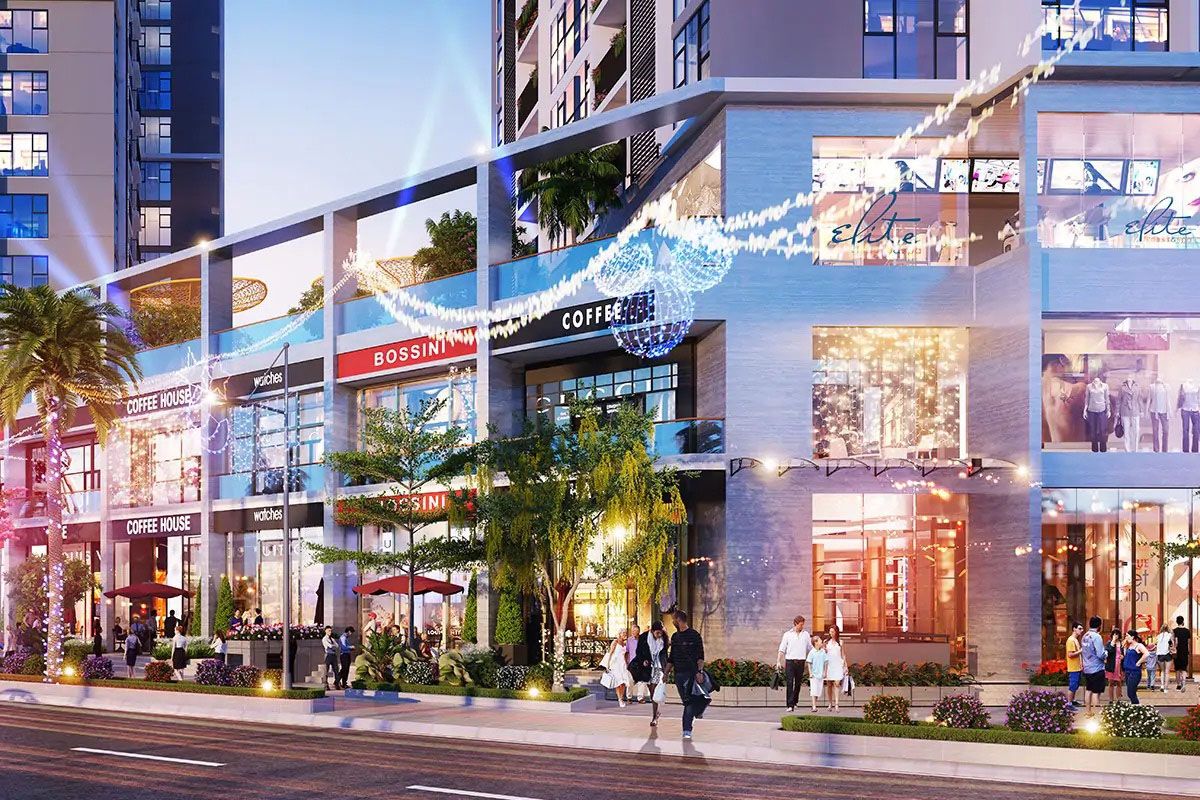 Cần bán shophouse chân khối đế mặt tiền đẹp Pearl Residence Cửa Lò