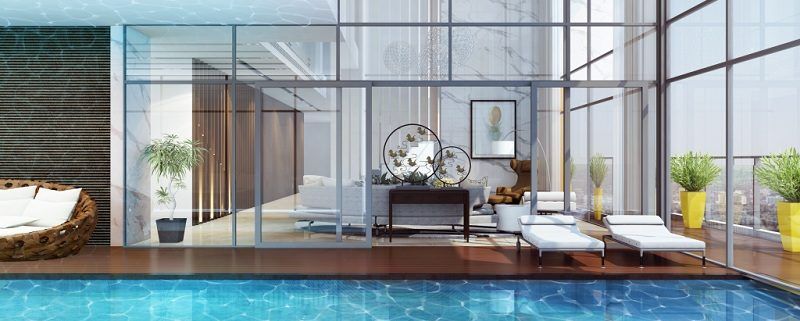 Cần bán căn Sky Villa hướng đông, vườn rộng mặt cửa sổ kính view sông Hồng Noble Crystal Tây Hồ