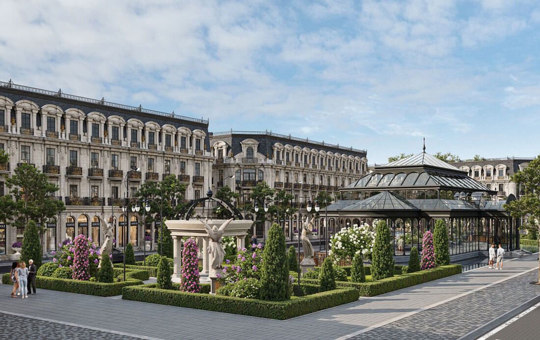 Bán shophouse Noble Palace Hạ Long DT: 80m2 hướng Tây Bắc bàn giao nguyên bản 4 tầng