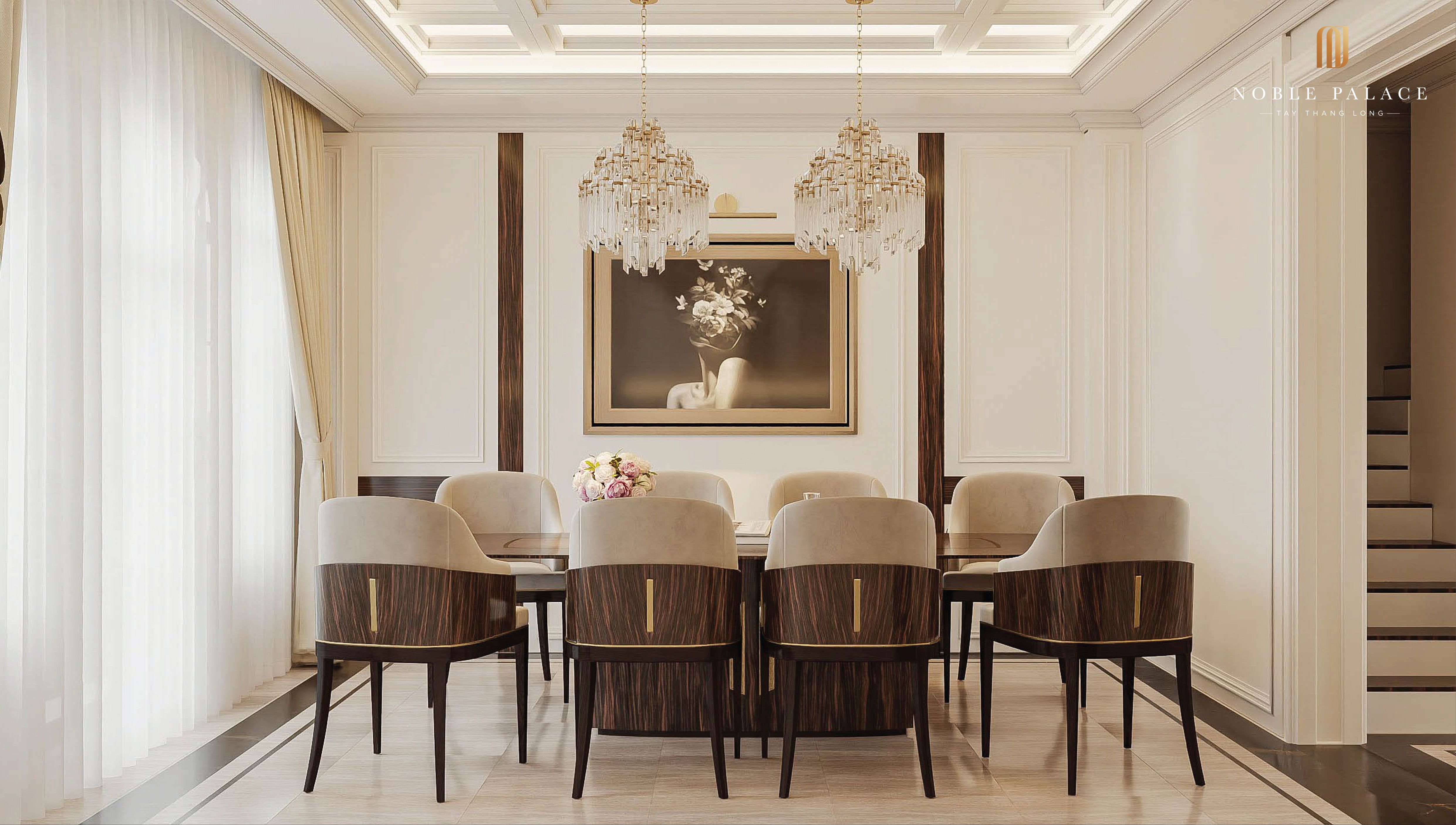 Bán shophouse Grand 5 tầng mặt tiền 6m hướng Đông ở và kinh doanh Noble Palace Tây Thăng Long