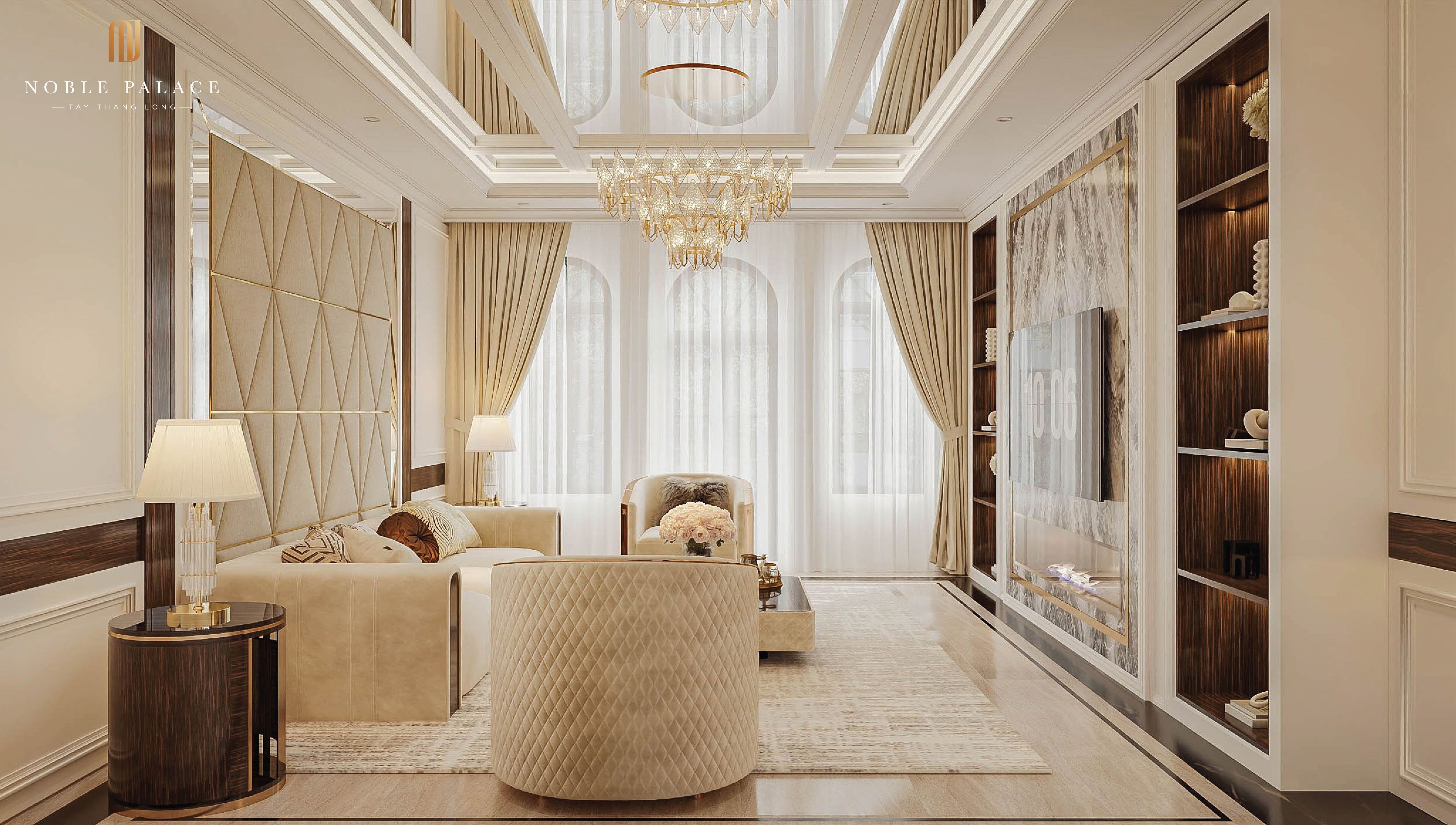 Thuê nhà phố shophouse Grand vị trí kinh doanh tốt đủ đồ giá tốt Noble Palace Tây Thăng Long