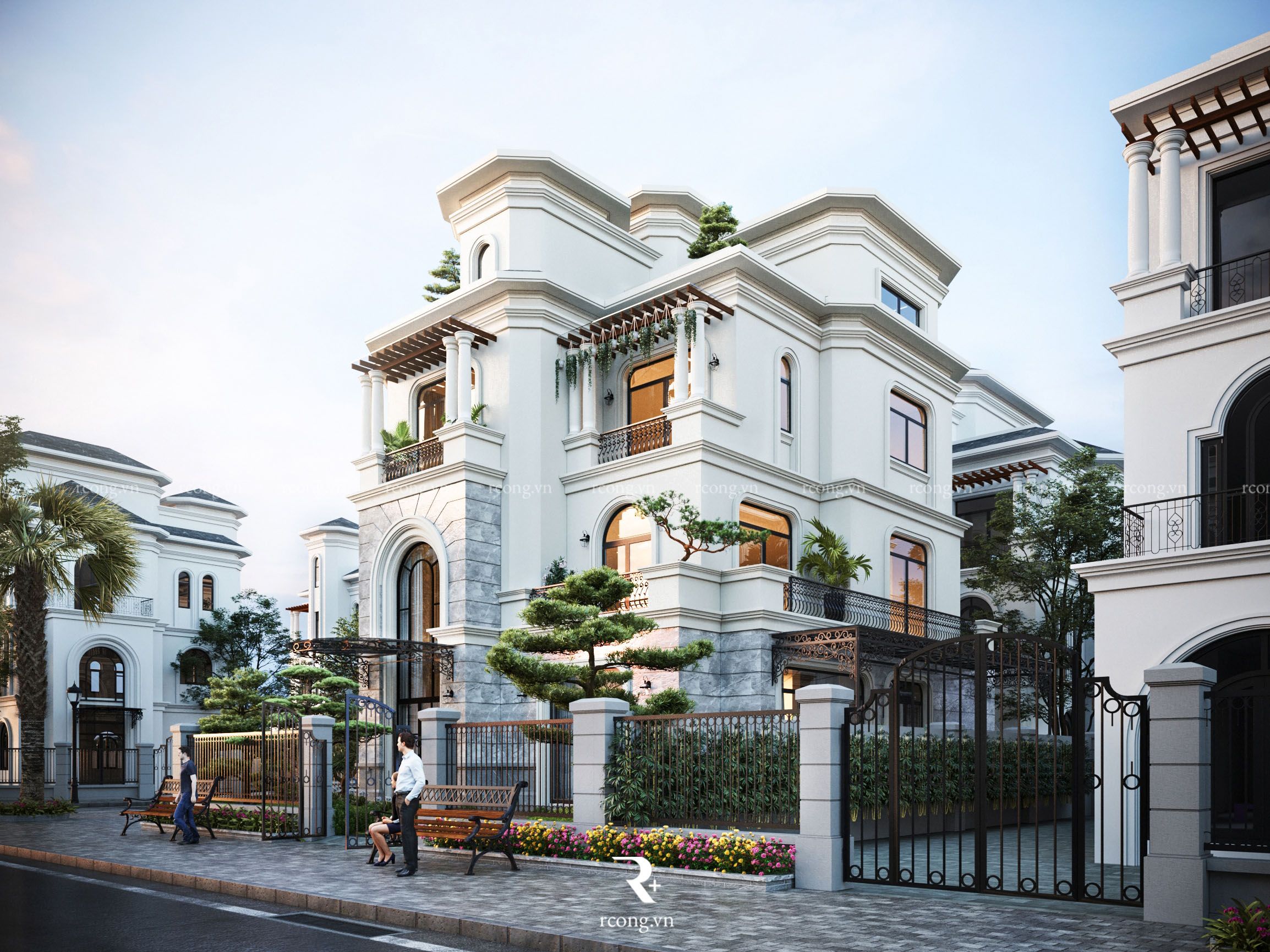 Cho thuê biệt thự song lập Chà Là Vinhomes Ocean Park 2, diện tích: 127,5m2 - Nội thất sang trọng