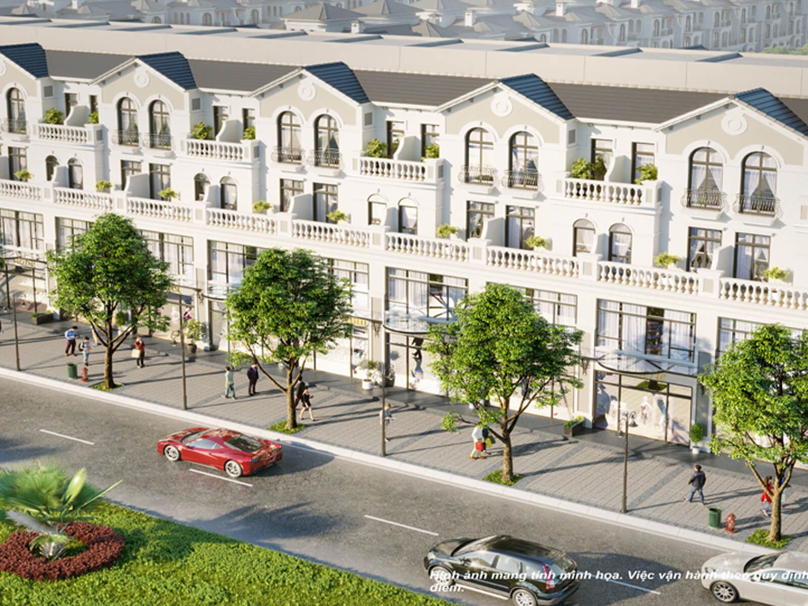 Cho thuê nhà liền kề Hải Âu Vinhomes Marina Hải Phòng hướng chính Đông - DT: 180m2 x 3 tầng