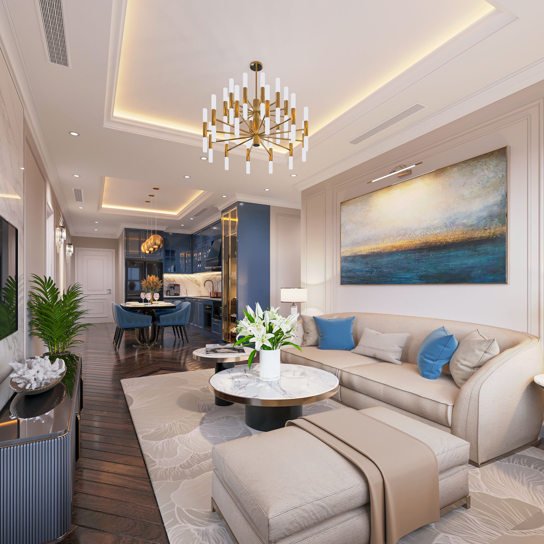 Bán chung cư 1 phòng ngủ tầng trung hướng Đông Nam view hồ bơi Noble Empire Ciputra Hanoi