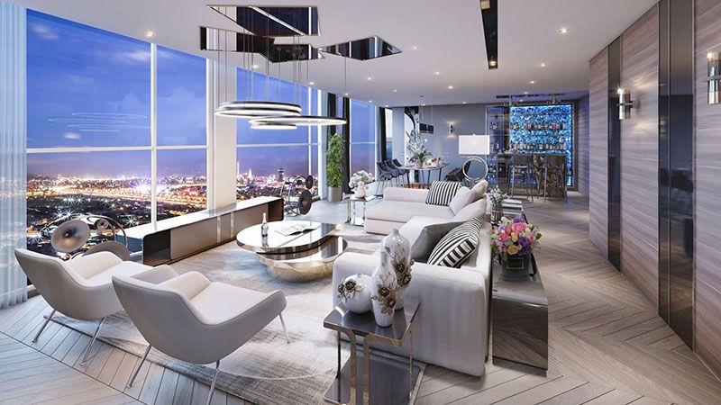 Mua căn góc Penthouse Tây Bắc mặt kính LowE chạm sàn view Panorama Sunshine Continental Trần Bình