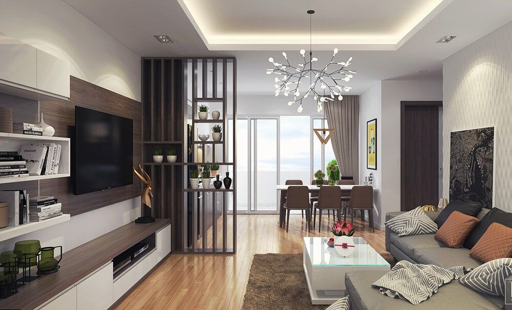 Cho thuê căn hộ 3 phòng ngủ DT 75m2 hướng Nam, chung cư Packexim 2