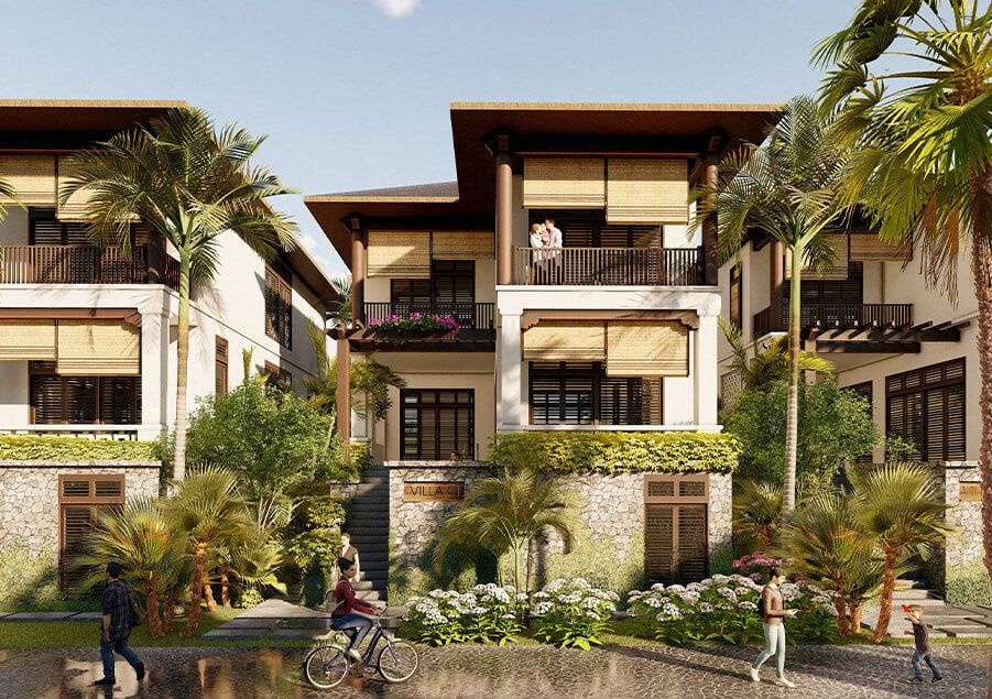 Cho thuê biệt thự Sunshine Heritage: 450m2 x 4 tầng full đồ đẹp, giá tốt