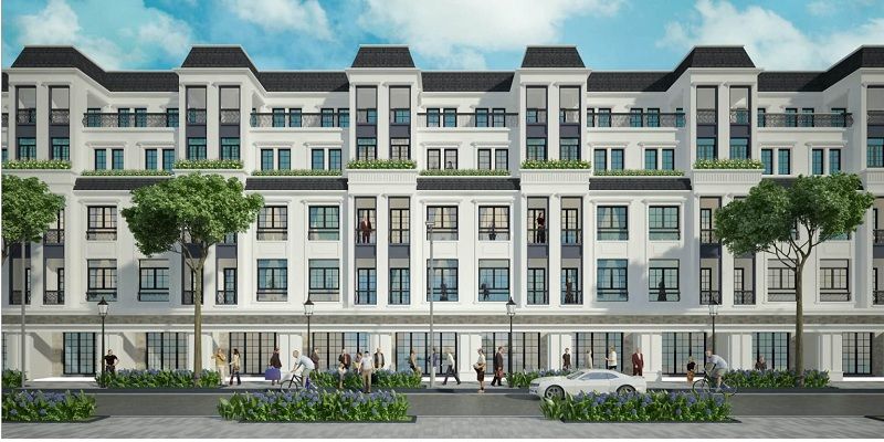 Bán liền kề hướng Đông xây thô bên trong vị trí tốt kinh doanh Vinhomes Hạ Long Xanh mặt tiền 9m