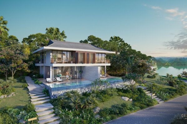 Cần bán biệt thự Đông Bắc bàn giao cao cấp có bể bơi view biển và núi Sun Group Cát Bà