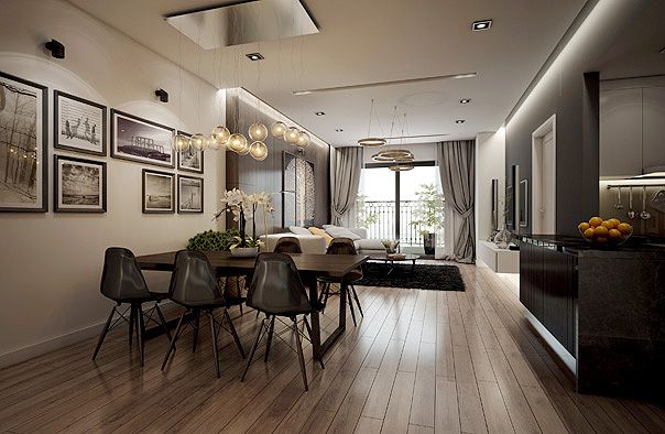 Bán chung cư 1PN+1 tầng thấp hướng Nam tòa R3 - DT: 48.9m2 nội thất cơ bản Imperia The Regent