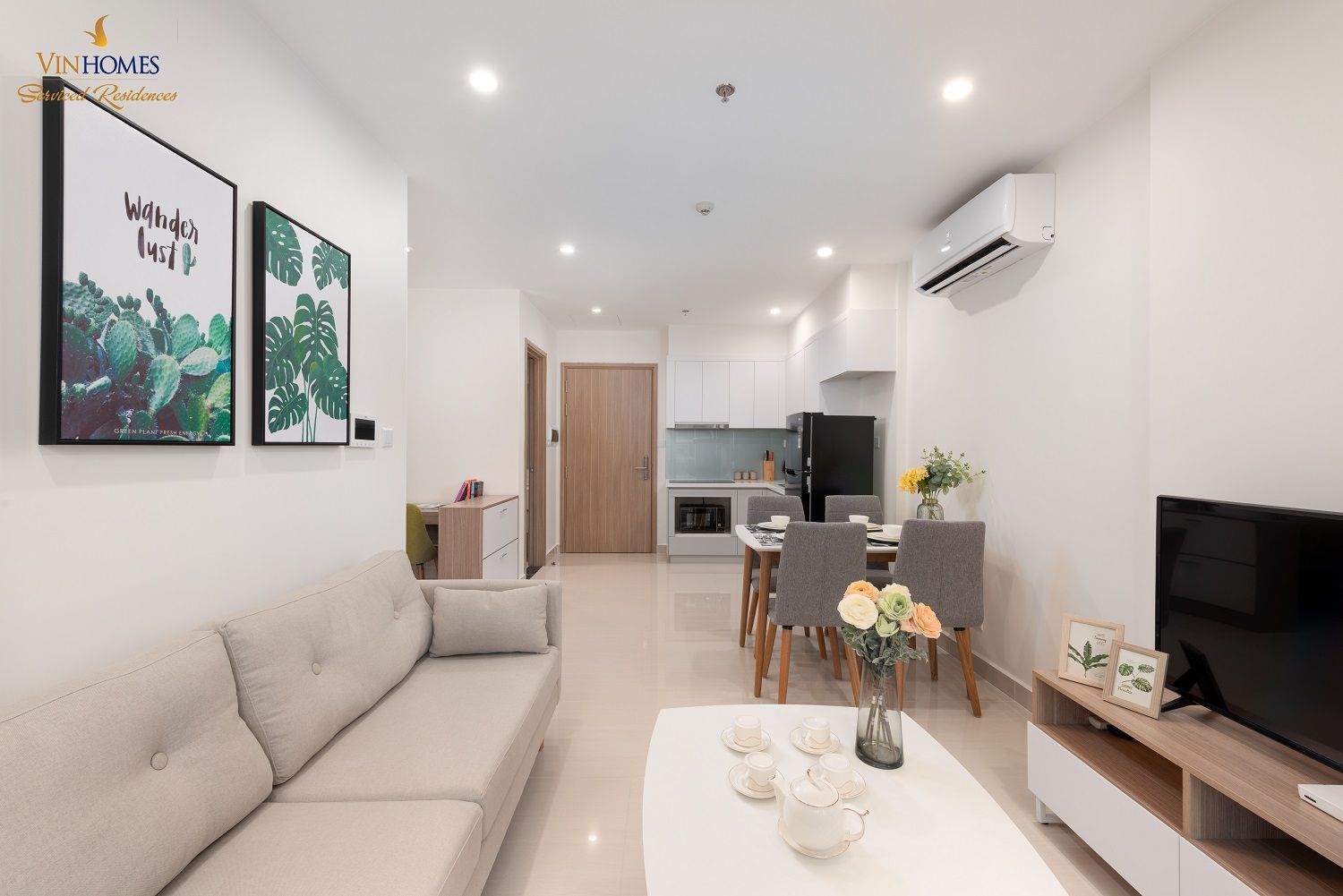 Cần thuê căn hộ chung cư 3 phòng ngủ Vimeco Nguyễn Chánh hướng Tây Bắc - DT: 110m2 - Full nội thất