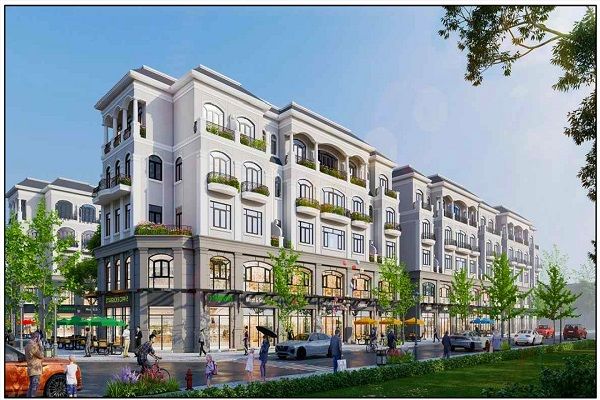 Bán căn góc shophouse Đông Bắc xây thô mặt trong nhìn biển khu Châu Âu Vinhomes Hải Vân Bay