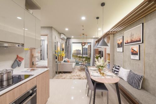 Cho thuê căn hộ chung cư 4 phòng ngủ Chung cư Vườn Đào hướng Tây Nam - Đủ đồ