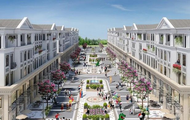 Bán shophouse mặt tiền 8m xây 4 tầng kế cận vườn hoa Vinhomes Golden City Dương Kinh giá tốt