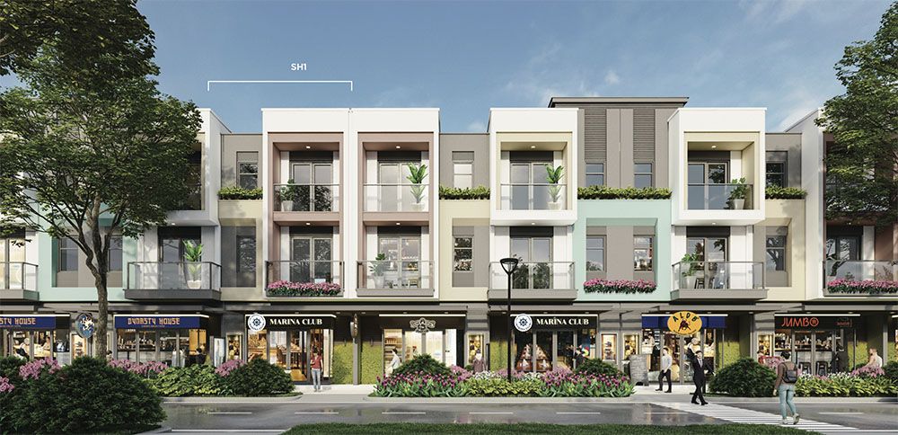 Cần cho thuê gấp shophouse Mailand Hanoi City, hoàn thiện hiện đại, DT: 170m2 x 3 tầng
