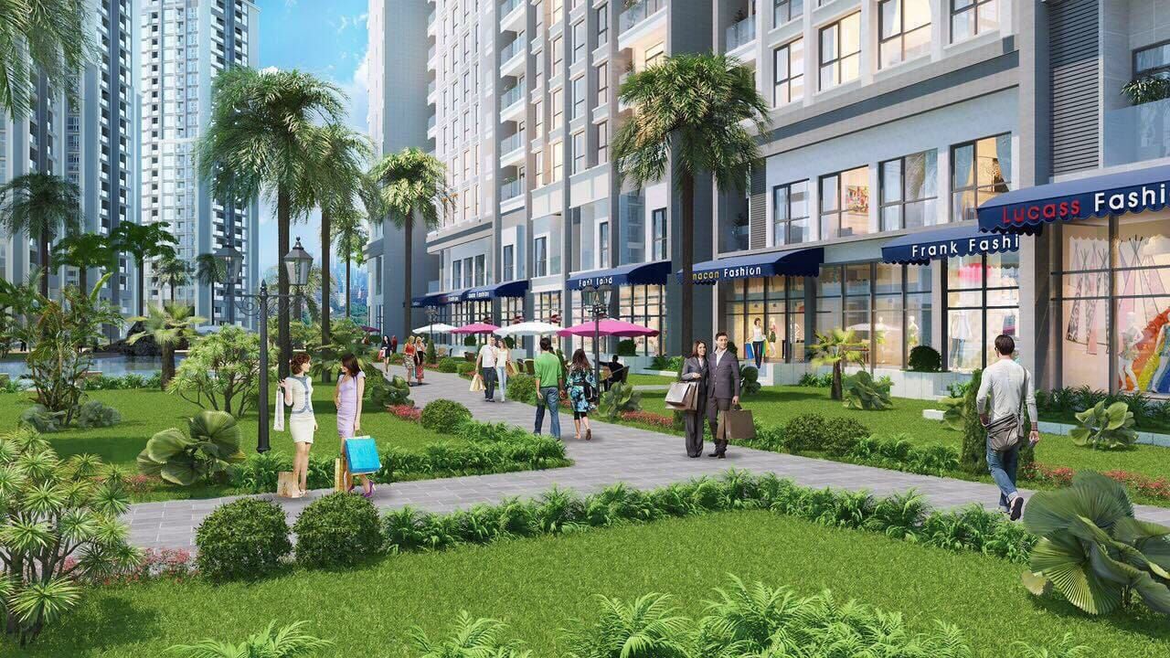 Bán shophouse chân đế căn góc diện tích/mặt tiền rộng, hướng Tây Tứ Trạch Premium Matrix One