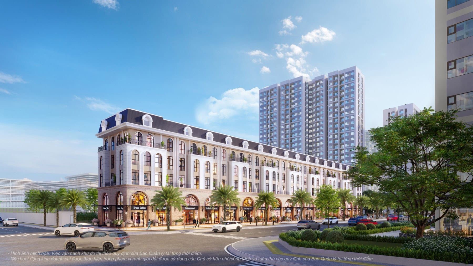 Bán shophouse khối đế mặt tiền 6m kinh doanh thuận lợi hướng Đông giá VIP Hà Tĩnh Heritage