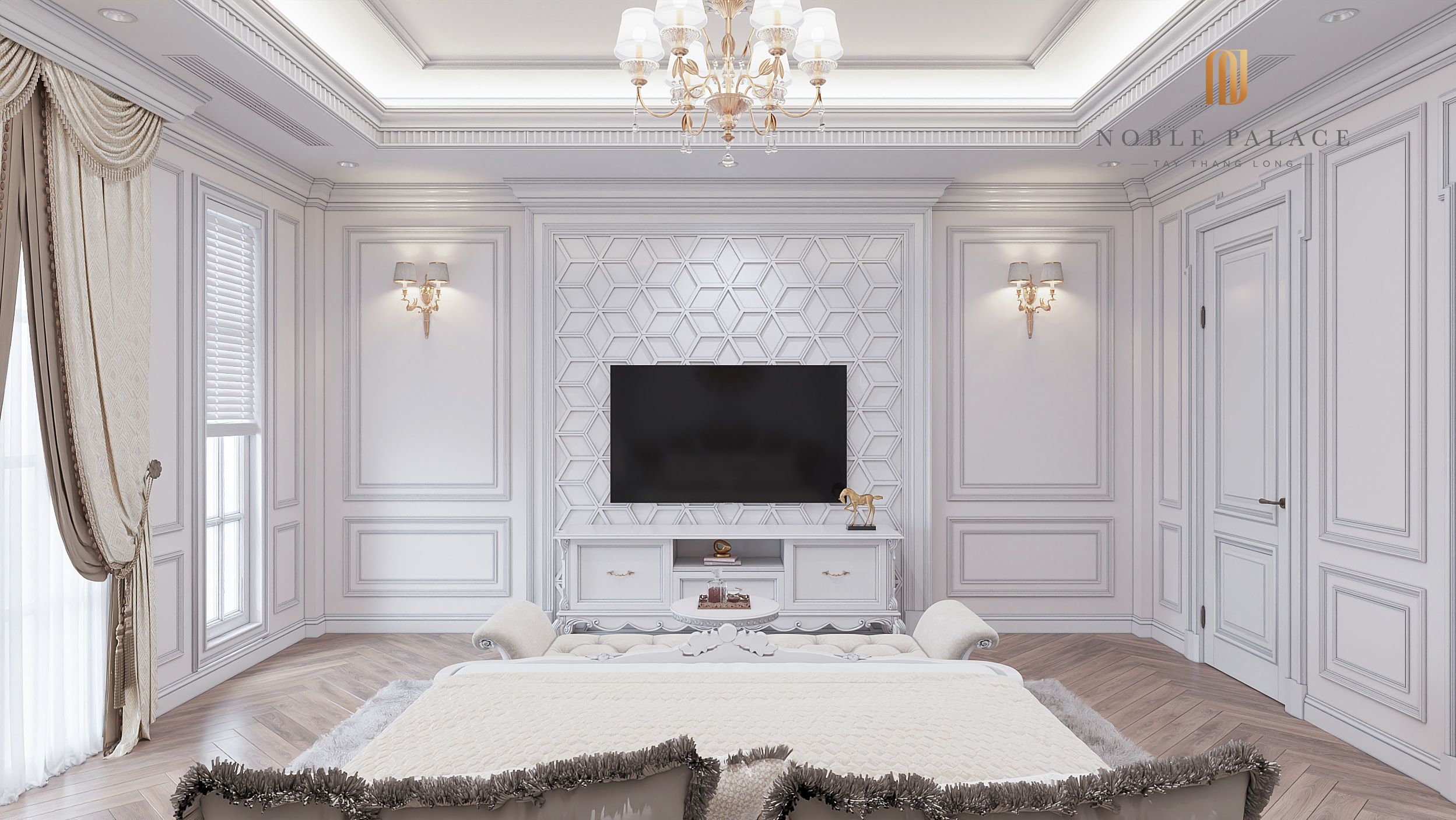 Bán shophouse Elegant 4 tầng kiến trúc Châu Âu hướng Bắc mặt ngoài Noble Palace Tây Thăng Long