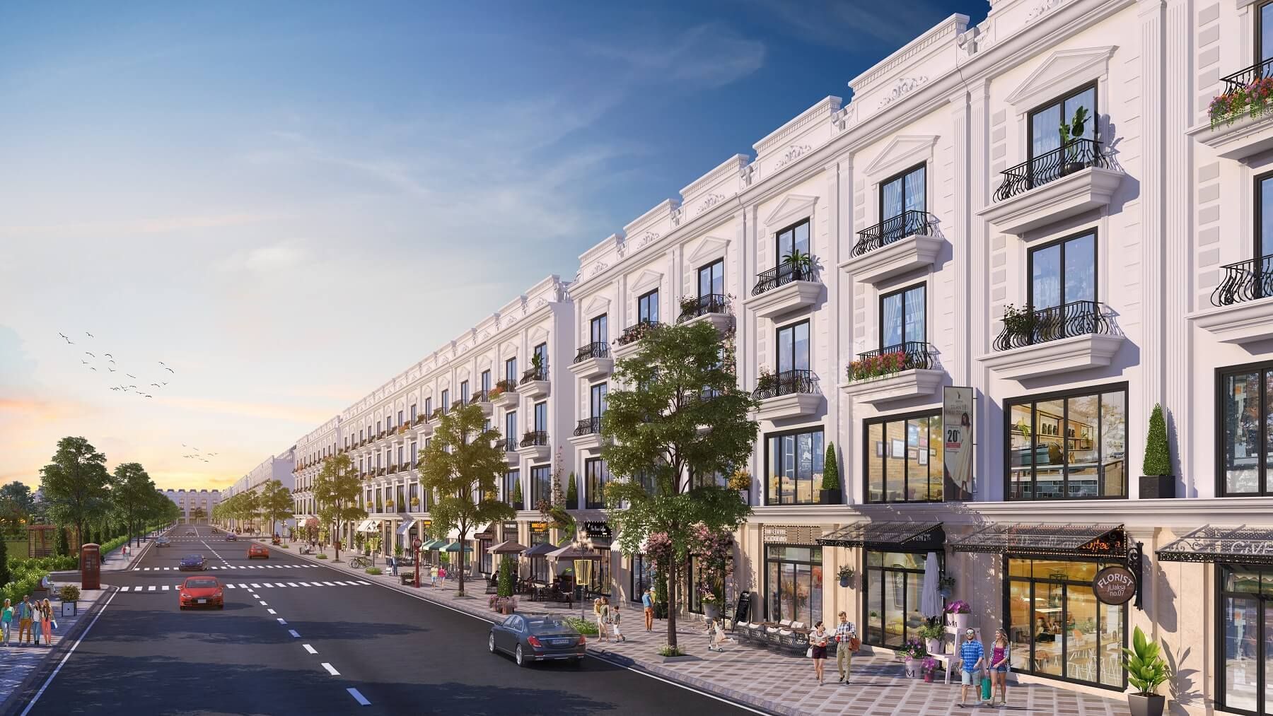 Bán shophouse vị trí đẹp kinh doanh hướng Đông Nam view vườn hoa Hà Tĩnh Heritage giá tốt